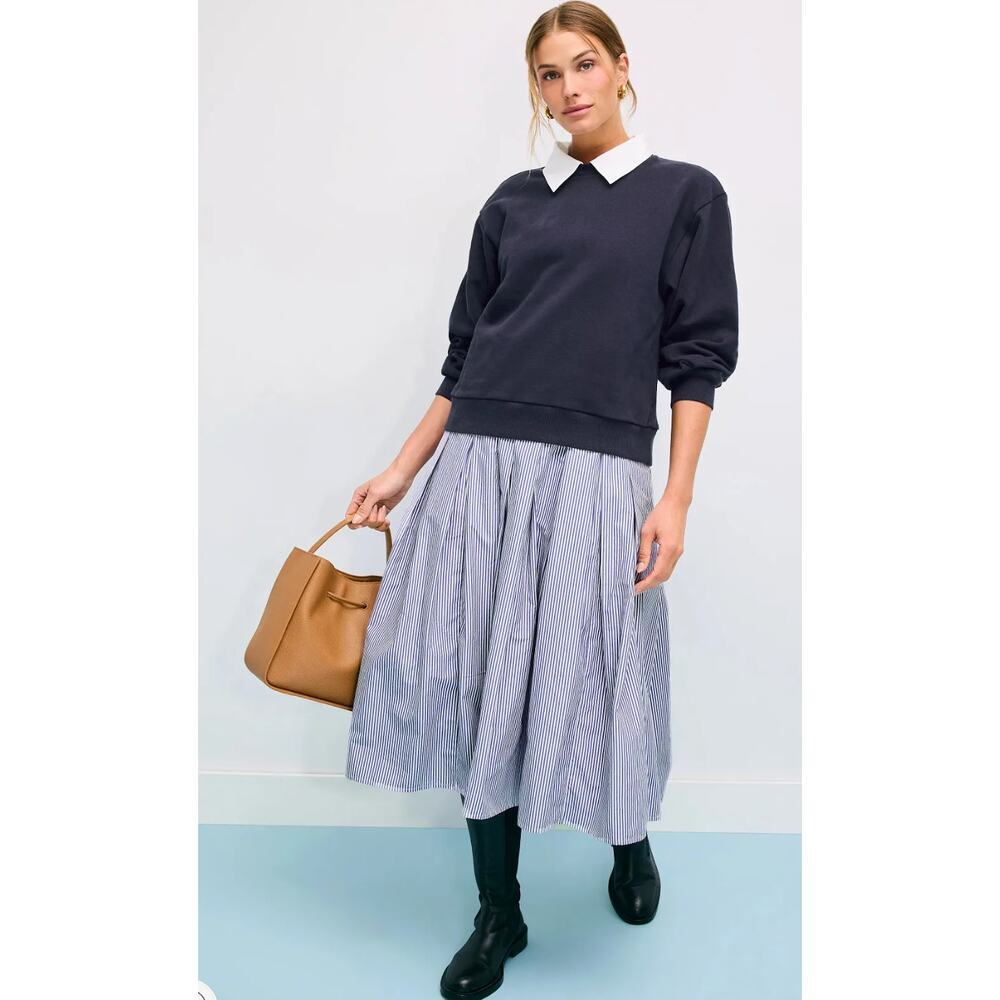 Sea NY x RTR Layered Sweatshirt Midi Dress Size S- Stain